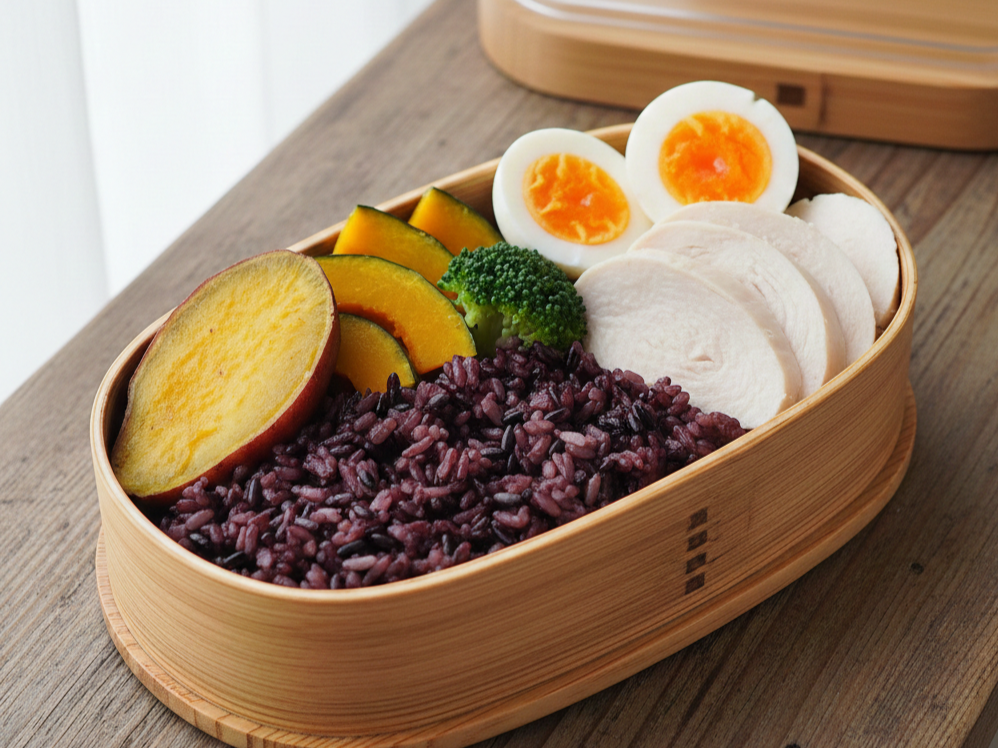 澱粉失衡的健康餐示意圖