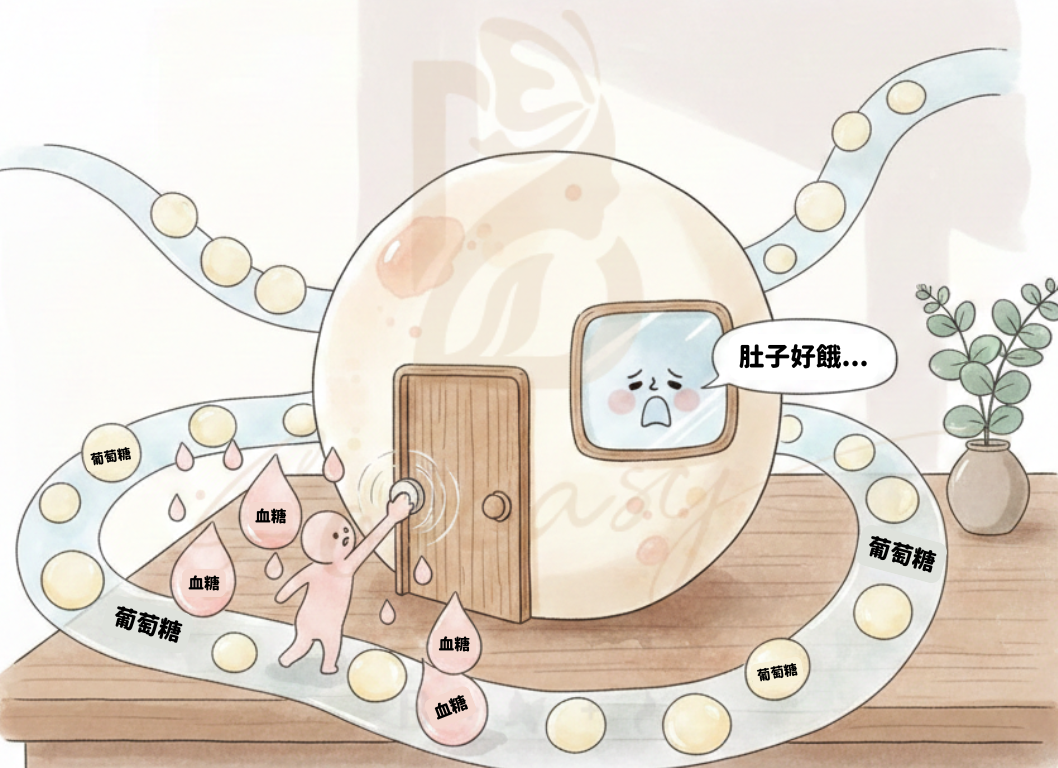 胰島素阻抗的細胞門鈴比喻圖