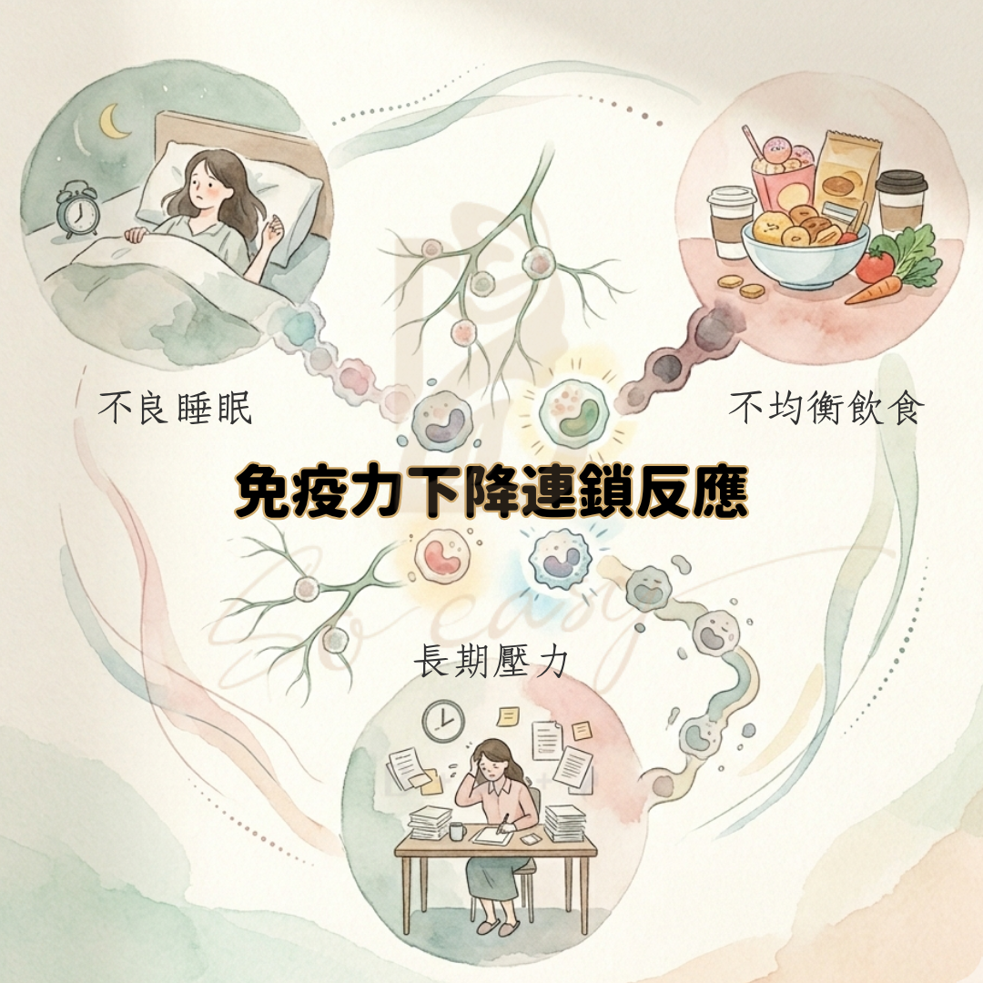 免疫力下降連鎖反應