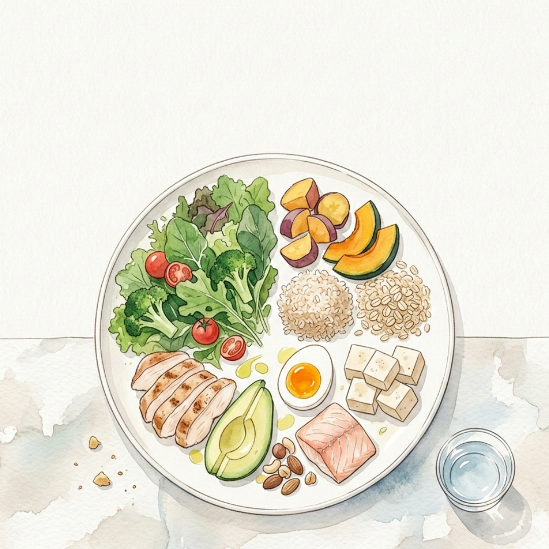 多囊建議餐盤示意圖