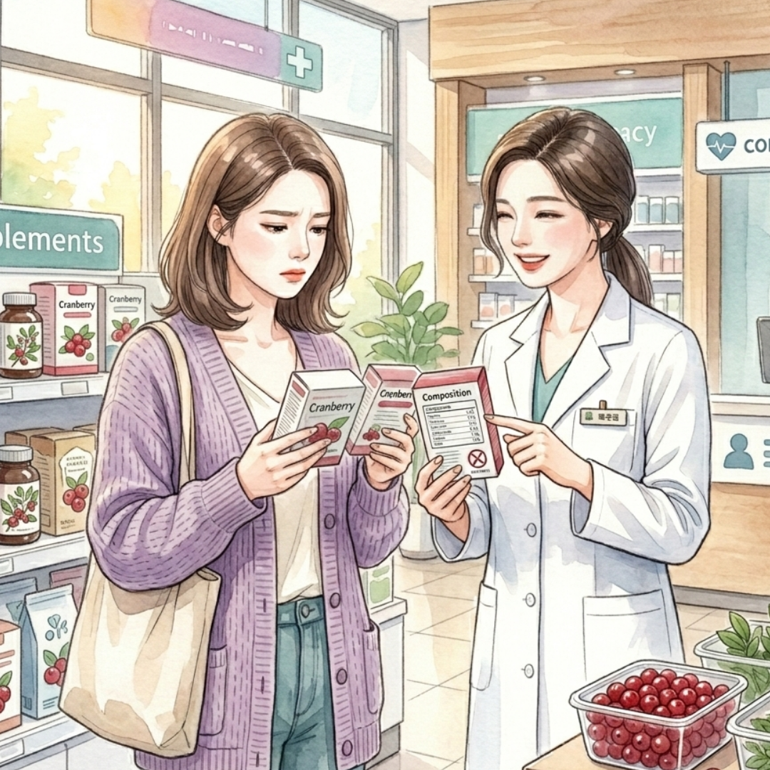 挑選蔓越莓產品時需注意成分表與糖分