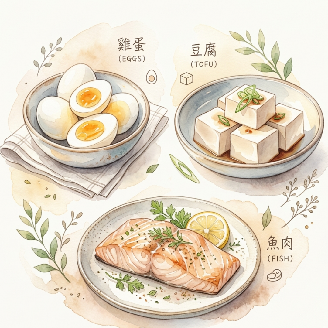 蛋白質食物來源完整圖解