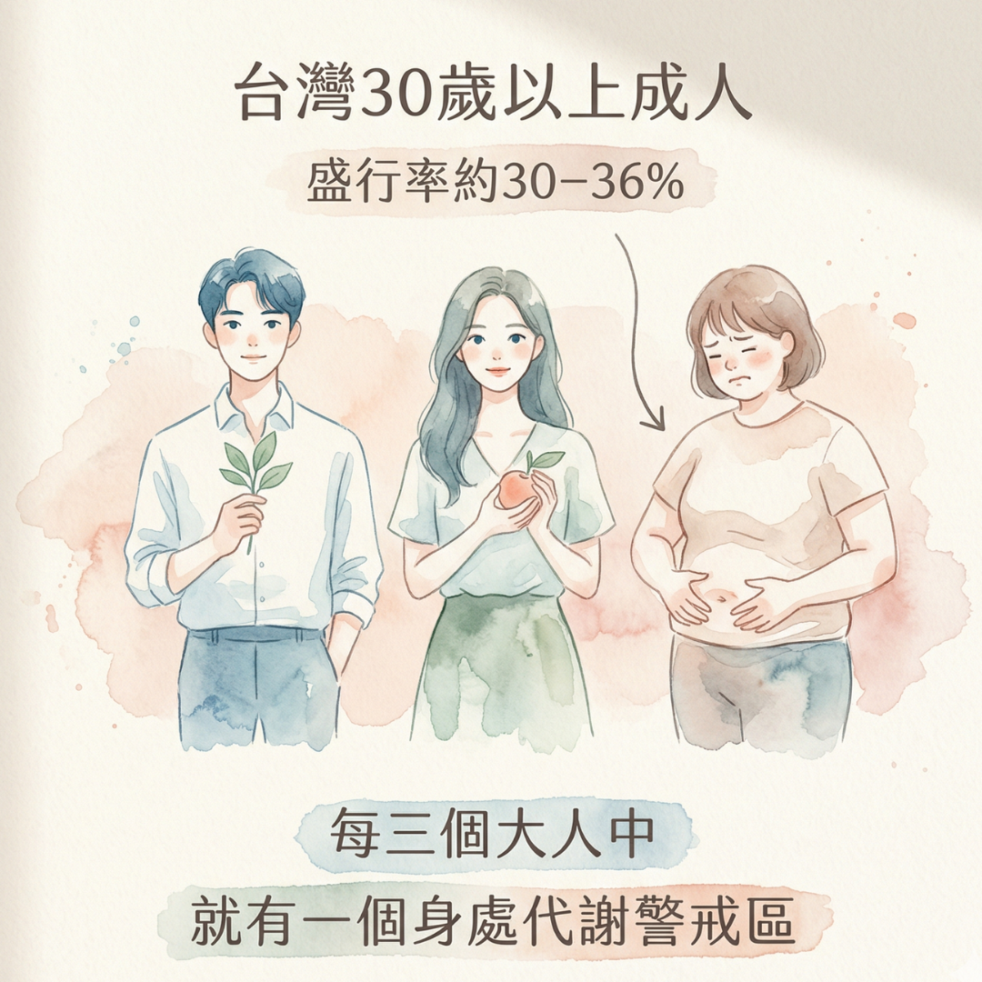 代謝症候群台灣盛行率統計圖表