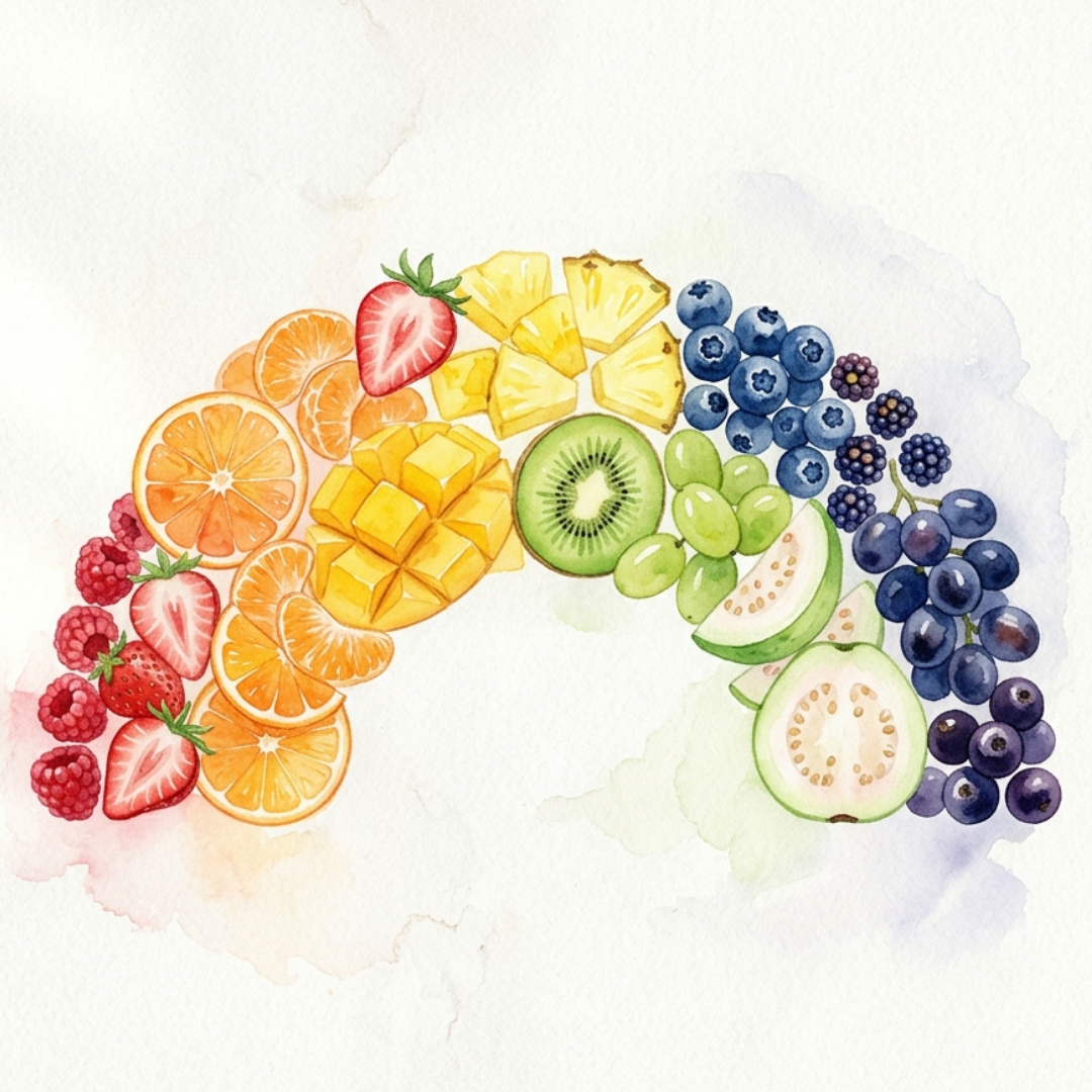 多色彩水果攝取建議