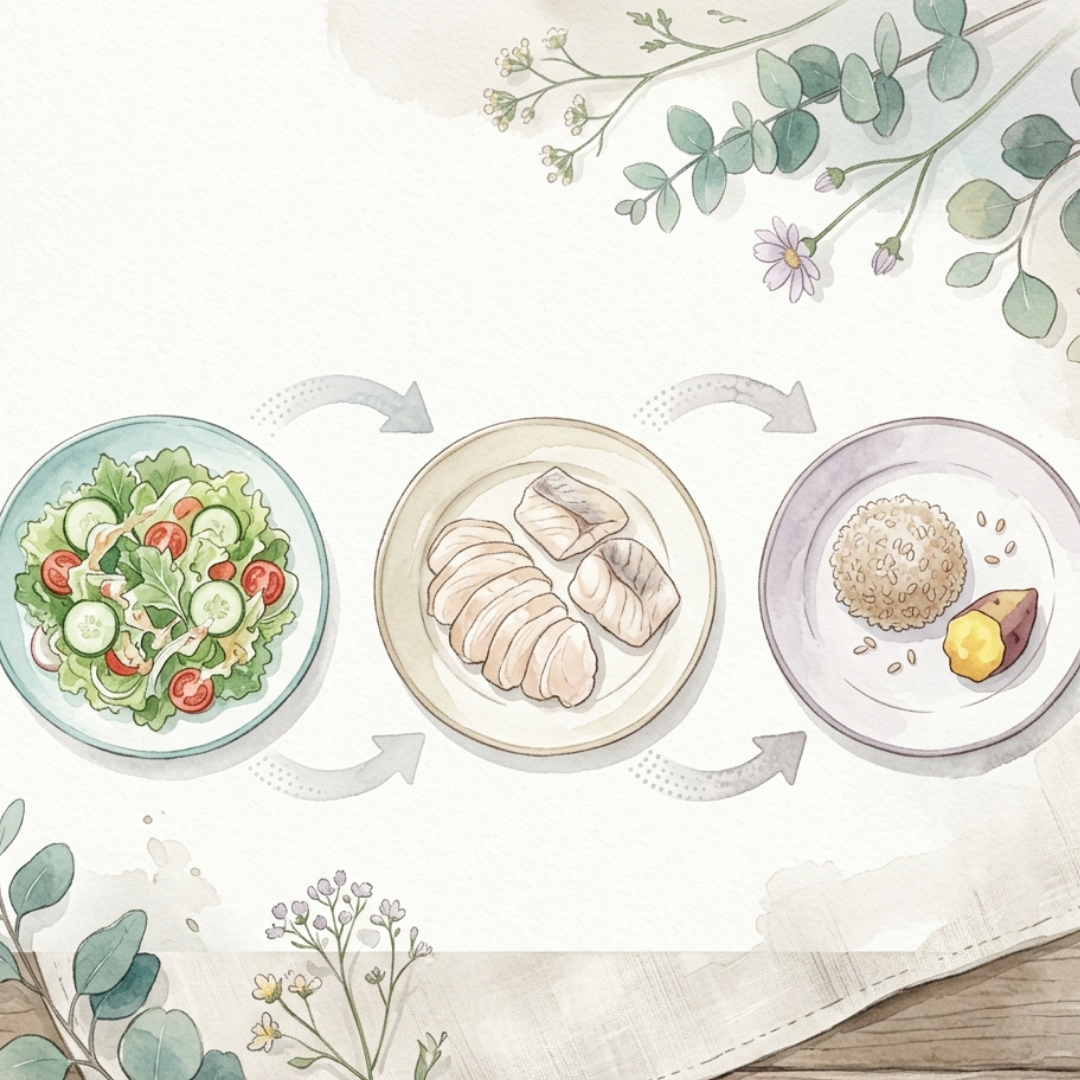 改善代謝症候群的飲食順序圖