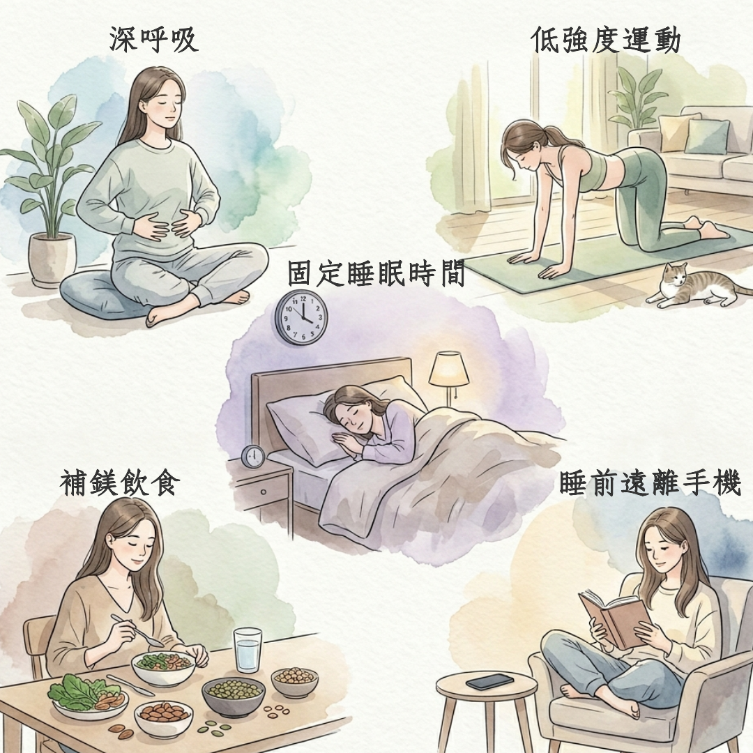 自律神經修復日常策略圖解